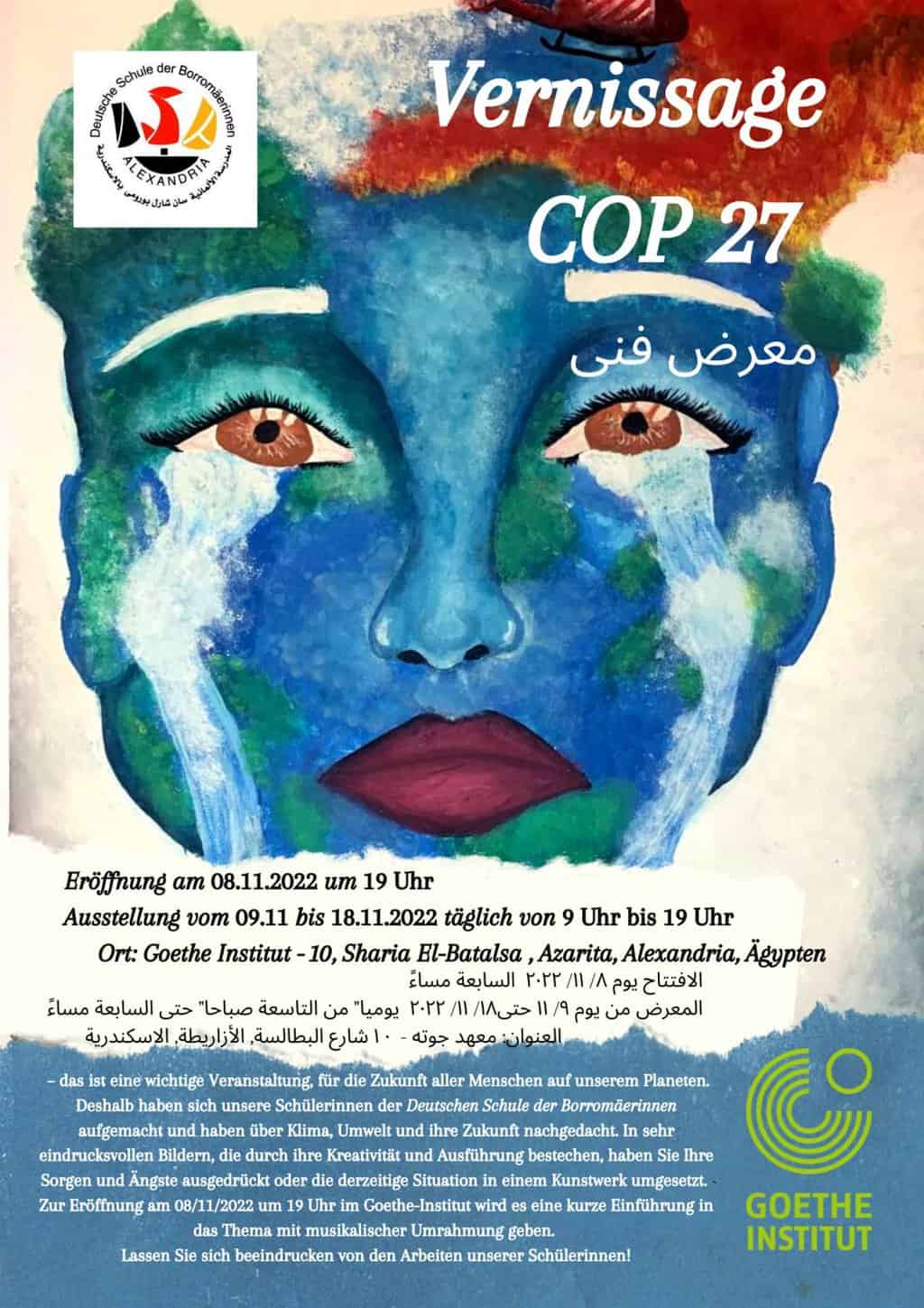 Vernissage zu COP-27 am Dienstag, den 8.11.