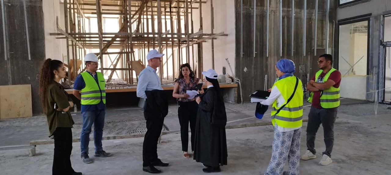 Besuch von Herrn Barkeling auf der Baustelle der DSBA